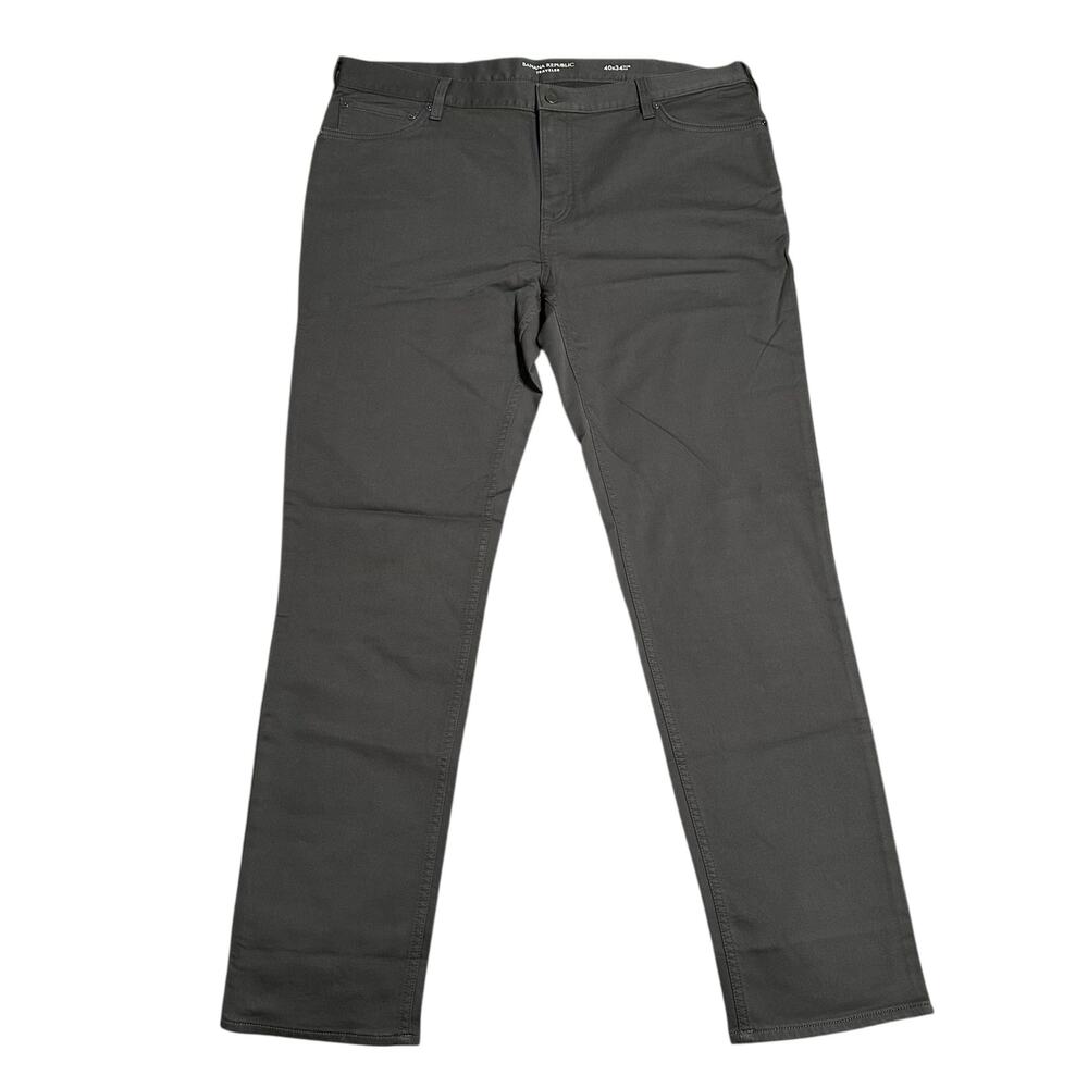 Men’s 40x34 Dark Grey BANANA REPUBLIC Traveler Slim Fit Luxe Stretch Dark Jeans